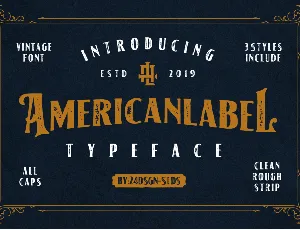 American Label font