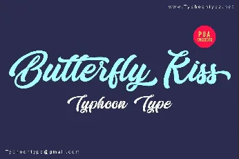 Butterfly Kiss Free font