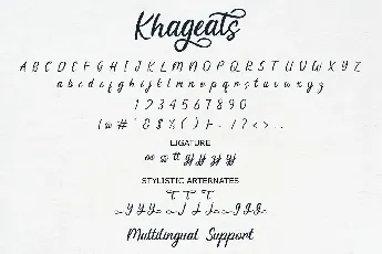 Khageats font