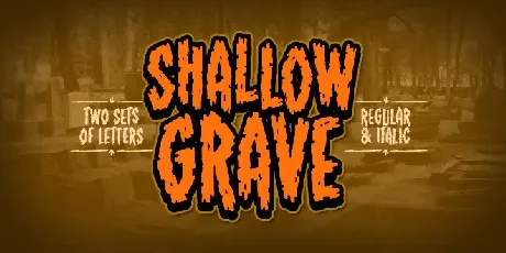 Shallow Grave BB font