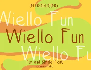 Wiello Fun Display font