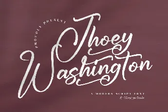 Jhoey Washington font