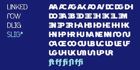 Linked Now font