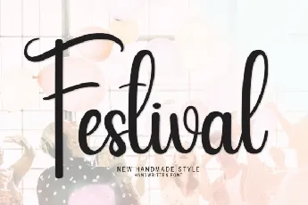 Festival Script font