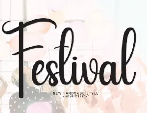 Festival Script font