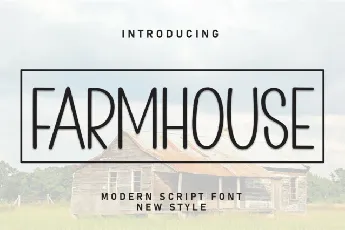 Farmhouse Display font