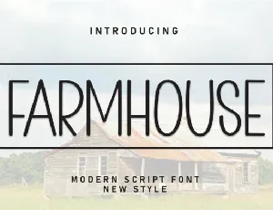 Farmhouse Display font