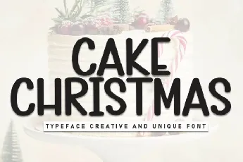 Cake Christmas Display font