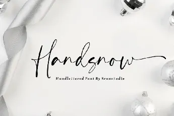 Handsnow font