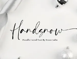 Handsnow font