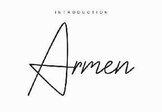 Armen Signature font