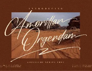 Amorillan Orgendam font