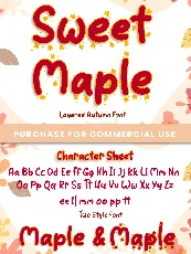 Sweet Maple font