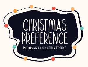 Christmas Preference font