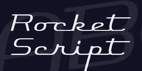 Rocket Script font