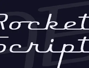 Rocket Script font