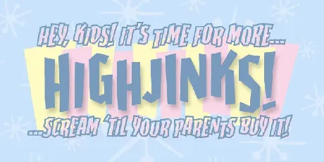 Highjinks BB font