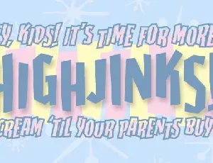 Highjinks BB font