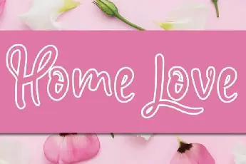 Home Love Script font