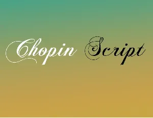 Chopin Script font