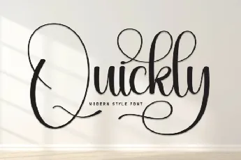 Quickly Script font