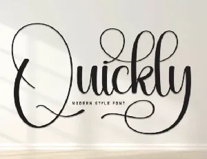 Quickly Script font