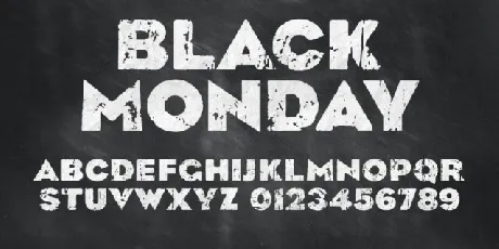 Black Monday font