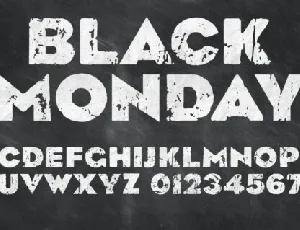 Black Monday font