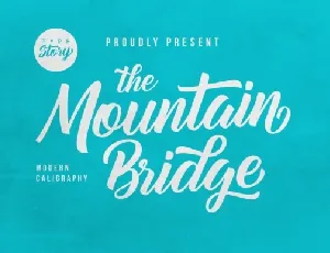 Mountain Bridge Bold Script font