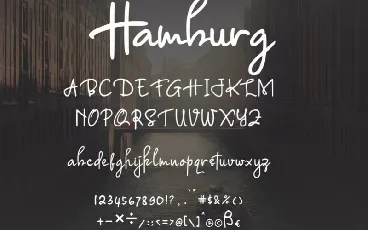 Hamburg Signature font