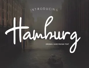 Hamburg Signature font