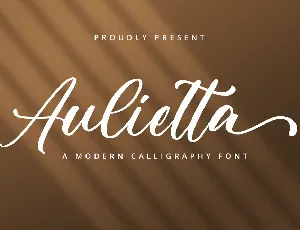 Aulietta font