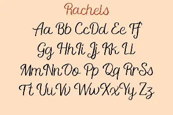 Rachels font