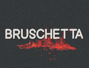 Bruschetta font