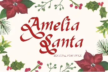 Amelia Santa Demo font