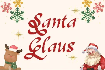 Amelia Santa Demo font