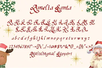 Amelia Santa Demo font