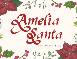 Amelia Santa Demo font