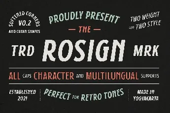 Rosign font