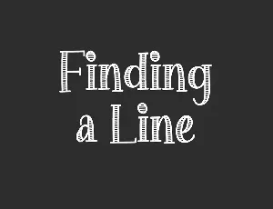 Finding a Line font