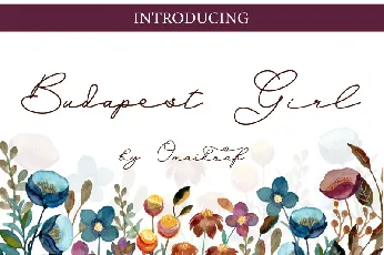 Budapest Girl Handwritten font