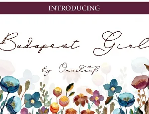 Budapest Girl Handwritten font