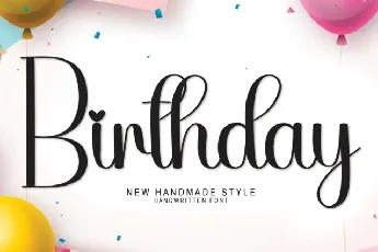 Birthday Script font