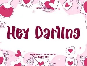 Hey Darling font