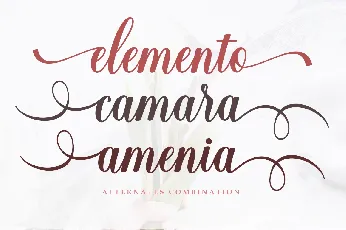 Emiset Calligraphy font