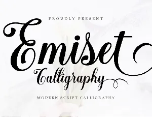 Emiset Calligraphy font