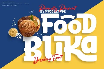 Food Buka Personal font