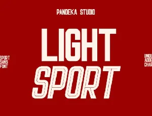 Light Sport font