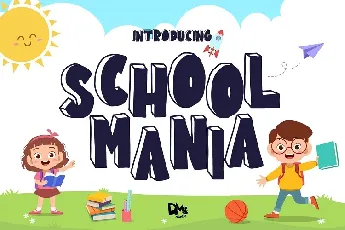 School Mania Display font