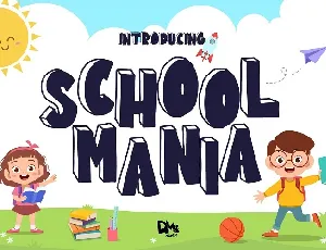 School Mania Display font